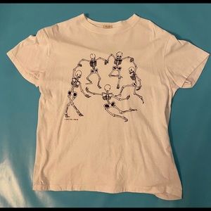 Brandy Melville skeleton graphic tee